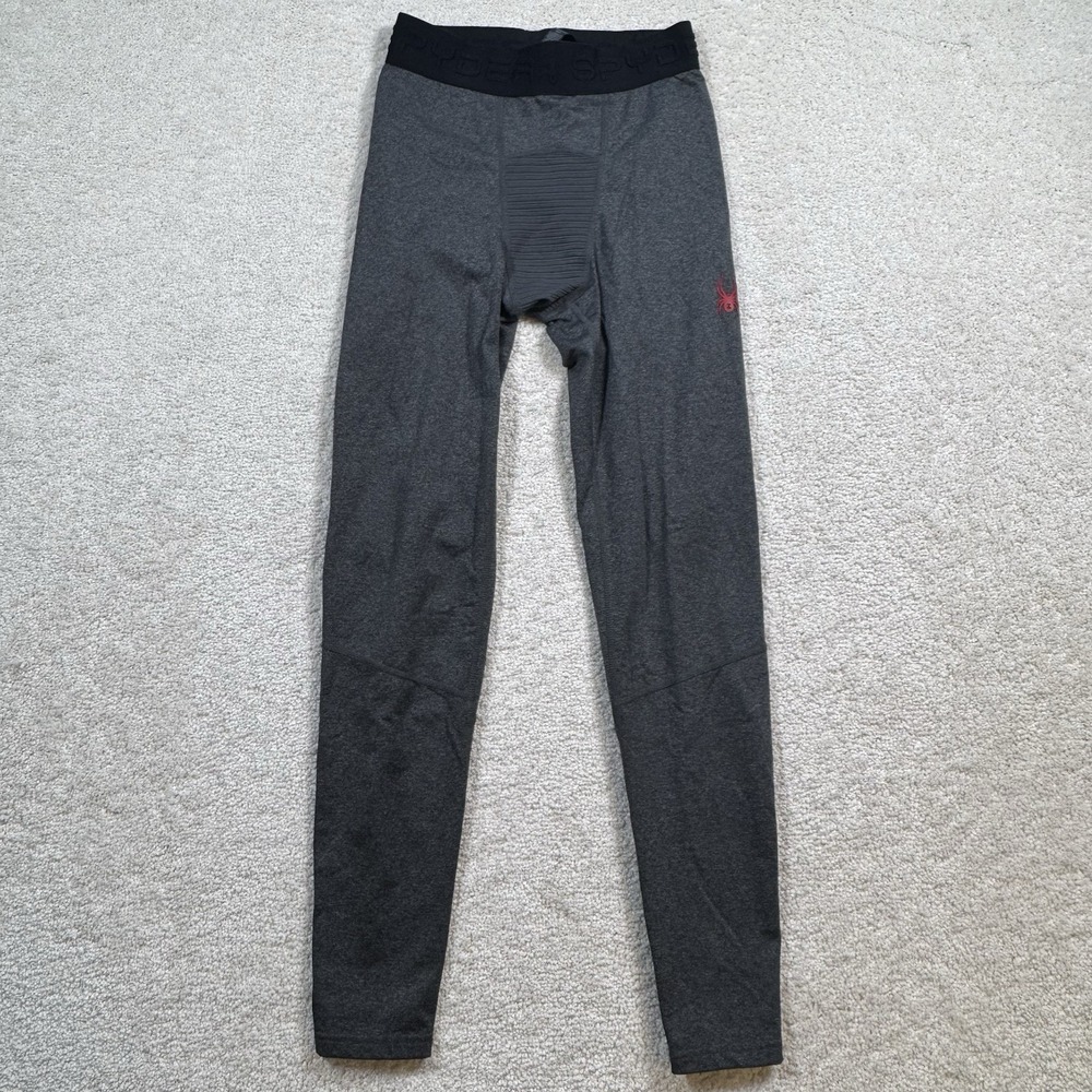 Spyder Men's ‎ Active Charcoal Gray Baselayer Tights Size Small - Picture 2 of 6